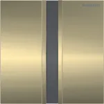Sistema de descarga para urinarios de Geberit. Accionamiento electrónico de la descarga. Latón / Cepillado